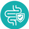 Gut health icon – improved digestion and immune protection for pets