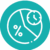 Nutritional value icon – optimized nutrient absorption and balanced daily dosage for pets